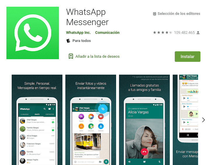aplicacion de whatsapp gratis para android